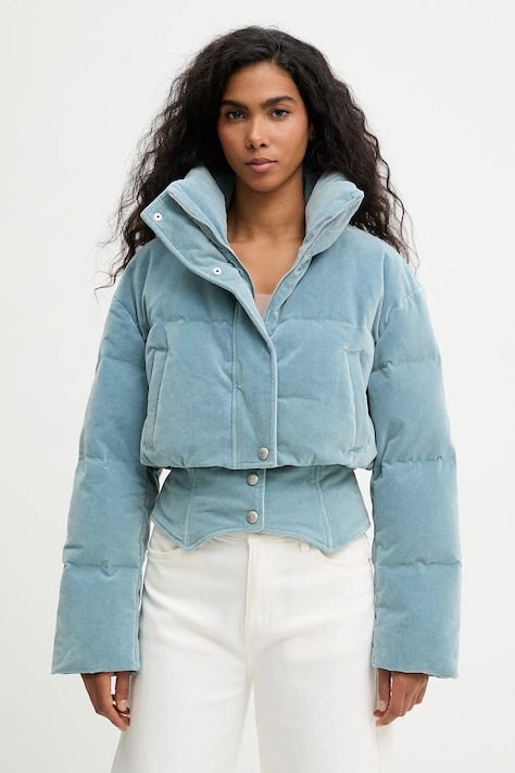 Miss Sixty kurtka puchowa kolor niebieski przejściowa 6S4YJ14800