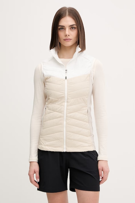 Columbia bezrękawnik Powder Pass kolor beżowy przejściowy 2133632