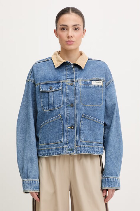 Columbia kurtka damska jeansowa Acker Rock niebieska 2156561