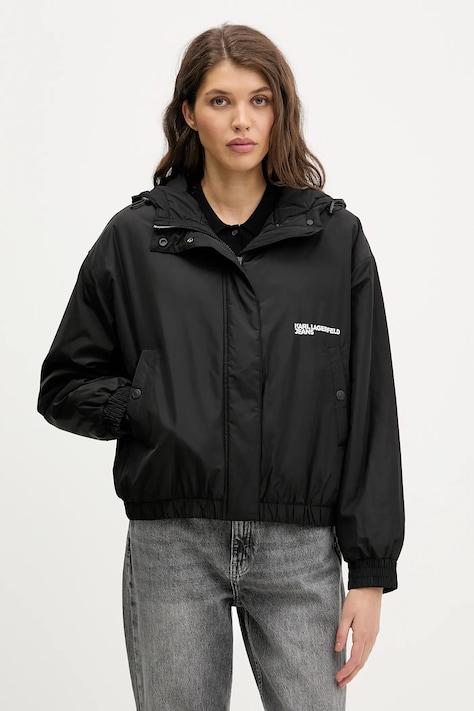 Karl Lagerfeld Jeans kurtka kolor czarny przejściowa B1W15023