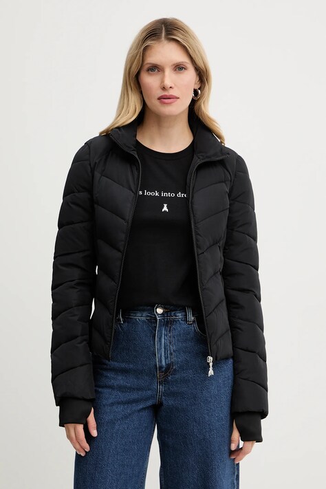 Patrizia Pepe kurtka kolor czarny przejściowa 8O0213 A680