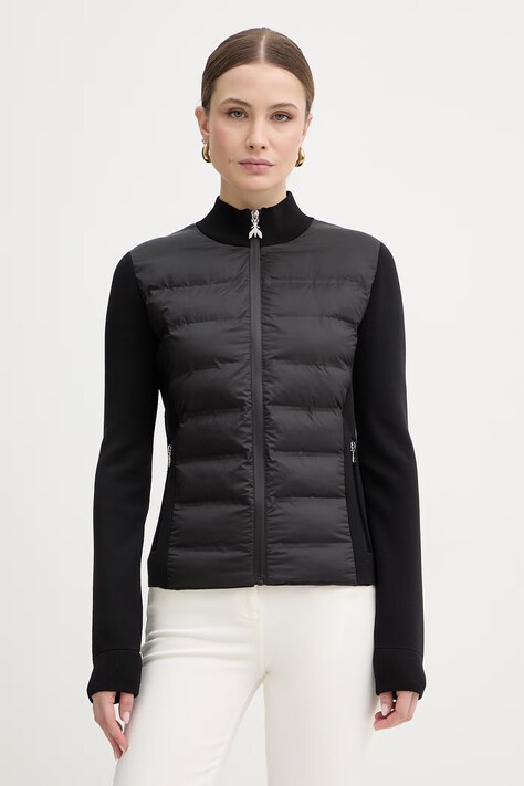 Patrizia Pepe kurtka z domieszką wełny kolor czarny przejściowa 8O0219 A712