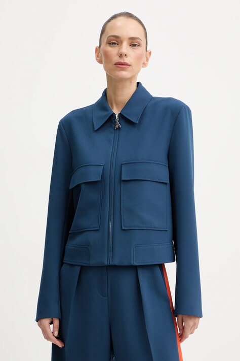 Patrizia Pepe kurtka kolor niebieski przejściowa 8O0224 A688