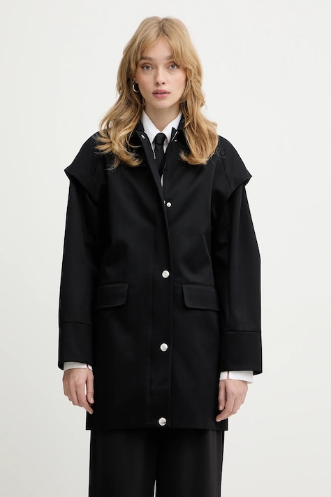 Patrizia Pepe kurtka bawełniana kolor czarny przejściowa 8O0226 A689