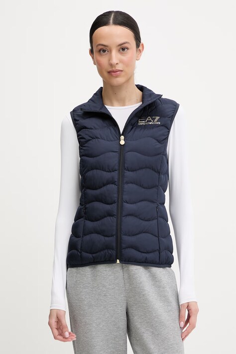 EA7 Emporio Armani bezrękawnik kolor granatowy przejściowy TNF8Z.8NTQ08