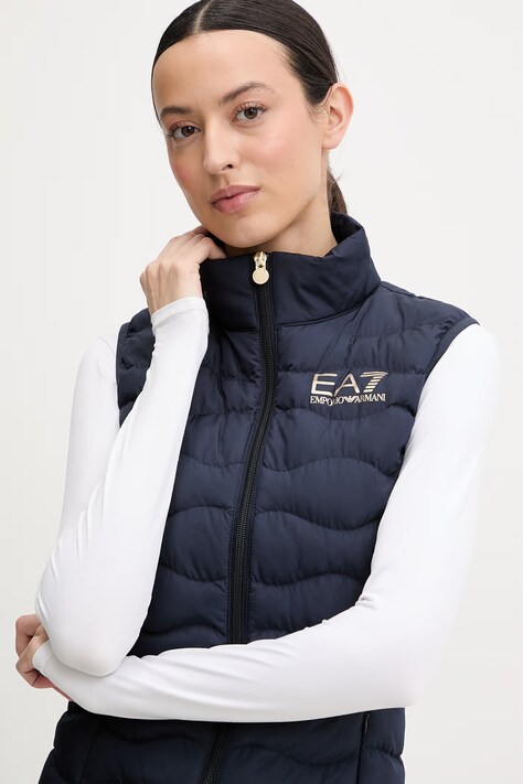 EA7 Emporio Armani безрукавка жіноча — SS26-KUD08I, темно-синій — фото 4