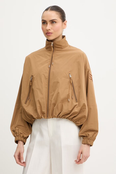 Ermanno Firenze kurtka kolor brązowy przejściowa D48ED014EU2