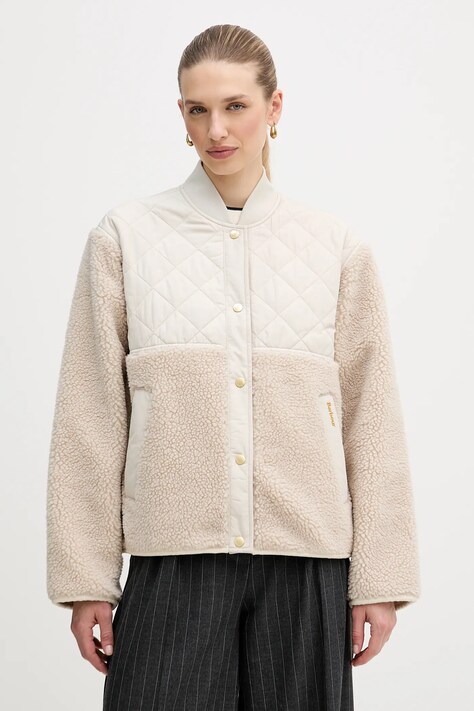 Barbour kurtka Wetherby kolor beżowy przejściowa LFL0084