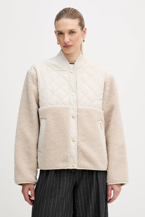 Barbour kurtka Wetherby kolor beżowy przejściowa LFL0084