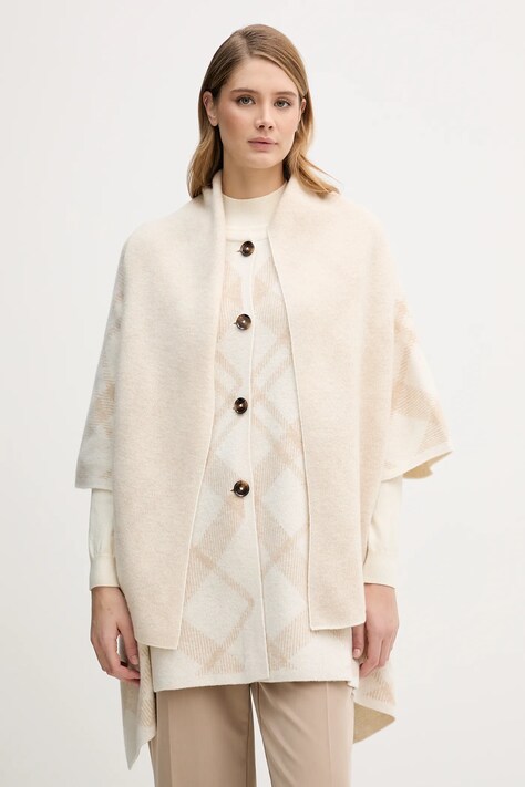 Barbour kardigan z dodatkiem wełny Vienna damski kolor beżowy LKN1734