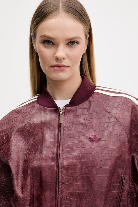 adidas Originals kurtka bomber kolor bordowy przejściowa KD8792