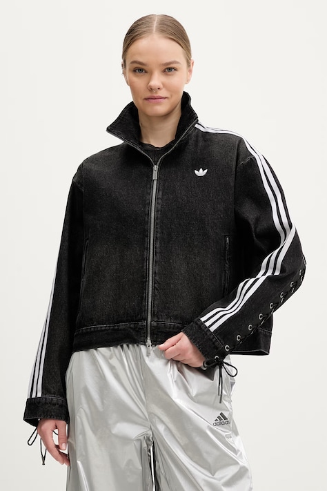adidas Originals kurtka jeansowa kolor czarny przejściowa KS1394