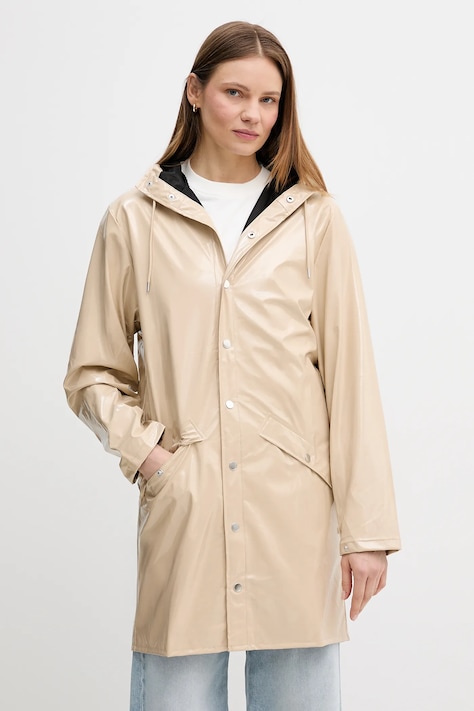 Bunda Rains 12020 Long Jacket W3 béžová farba, prechodná, 12020