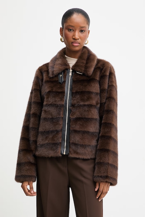 Morgan kurtka kolor brązowy przejściowa GFOLKA