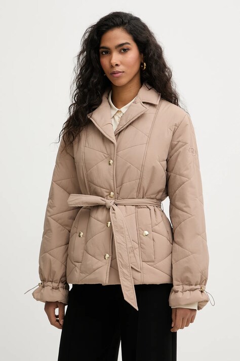 Liu Jo kurtka kolor brązowy przejściowa TA6225 T324A