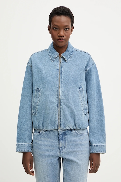 MICHAEL Michael Kors kurtka jeansowa kolor niebieski przejściowa MR610D3FAU