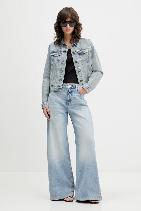 Джинсова куртка Guess Jeans — SS26-KUD0CG, блакитний — фото 2