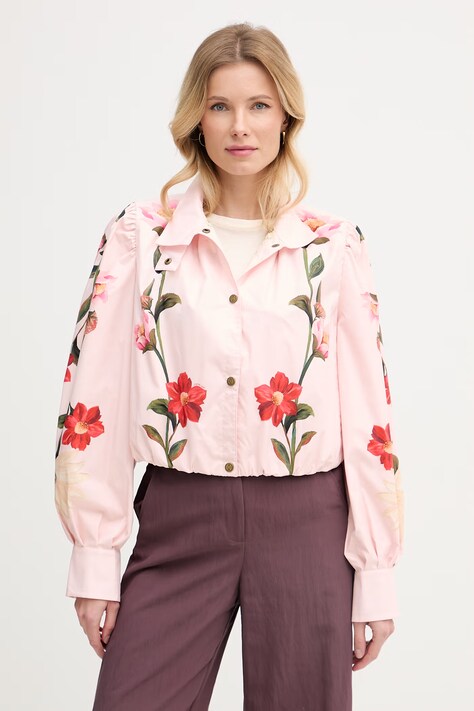 Barbour přechodová bunda dámská x Farm Rio růžová LSP0334