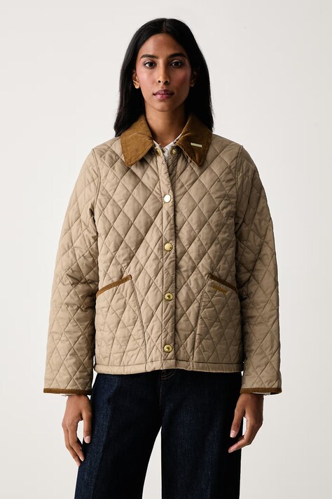 Barbour Капитонирано яке дамско Liddesdale бежово LQU1851