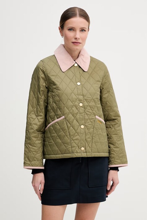 Barbour kurtka pikowana damska Liddesdale zielona LQU1851
