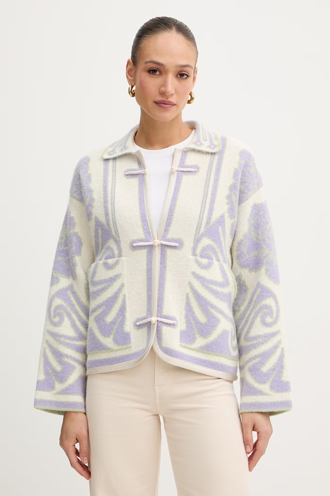 Forte Forte kardigan z dodatkiem alpaki damski kolor beżowy 14506.my.coat