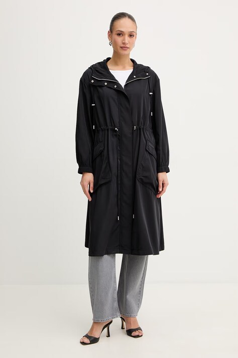 Trussardi kurtka kolor czarny przejściowa R121A000741N