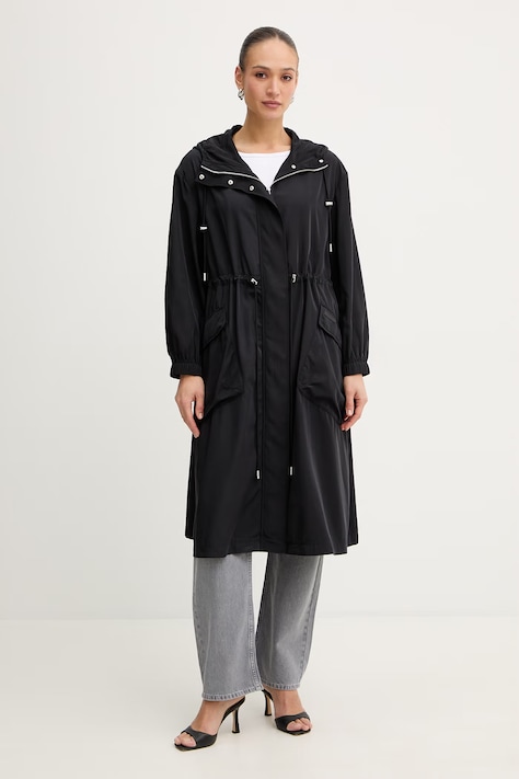 Trussardi kurtka kolor czarny przejściowa R121A000741N