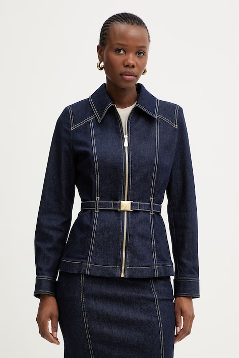 Luisa Spagnoli kurtka damska jeansowa Vigana granatowa 542808