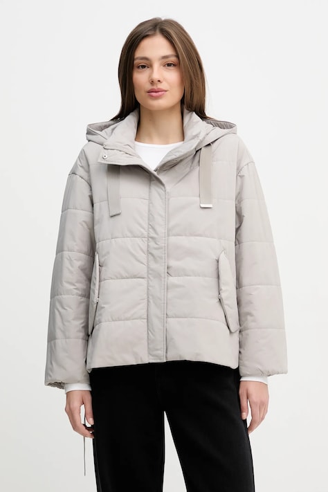 Sisley kurtka kolor szary przejściowa oversize 2SB4LN06O