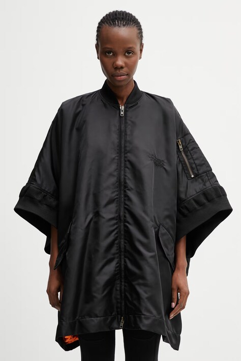 MM6 Maison Margiela kurtka oversize damska czarna S52AM0345.S53984.900