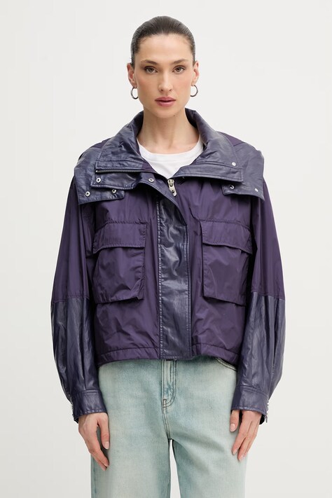 Pinko kurtka przejściowa damska fioletowa 106811 A3AU