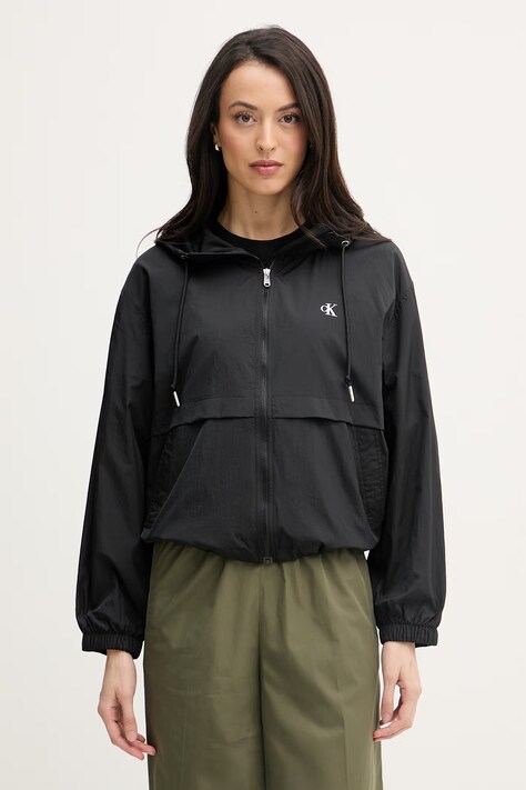 Calvin Klein Jeans prechodná bunda dámska čierna LV047F507G