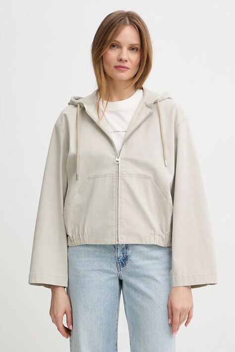 Marc O'Polo kurtka kolor beżowy przejściowa 5000013354