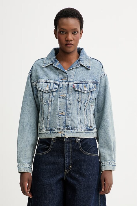 Τζιν μπουφάν Levi's SHRUNKEN 90S TRUCKER χρώμα: μπλε, A9155-0021