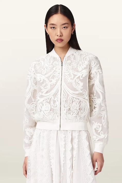 AllSaints ženska bomber jakna JADE bijela W124OD