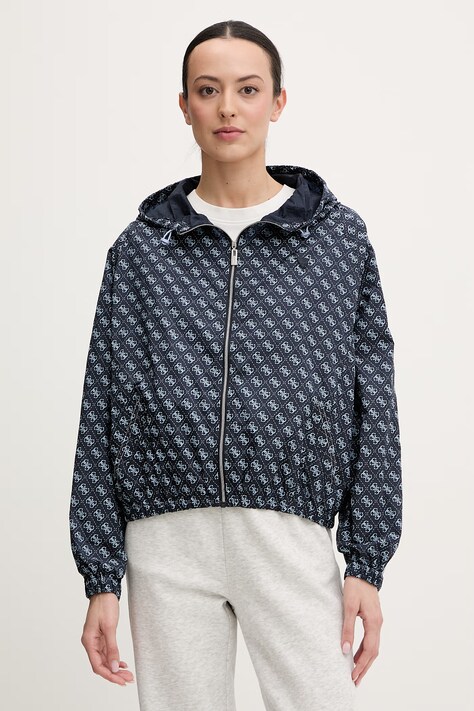 Guess kurtka NIKLA kolor granatowy przejściowa V6GL02 W1736