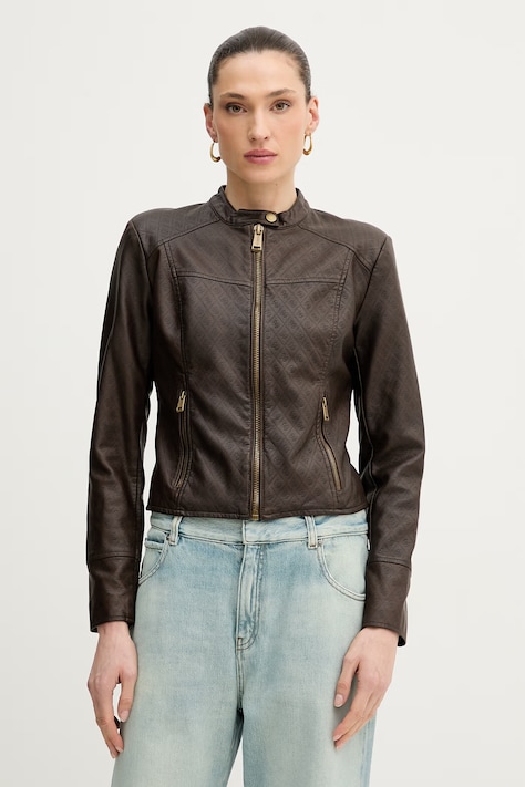 Guess bunda ženská NEW ANITA hnědá W6GL09 W1834