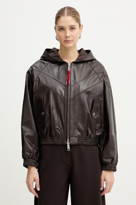 MAX&Co. kurtka skórzana MCORICETTA kolor brązowy 2616441021200