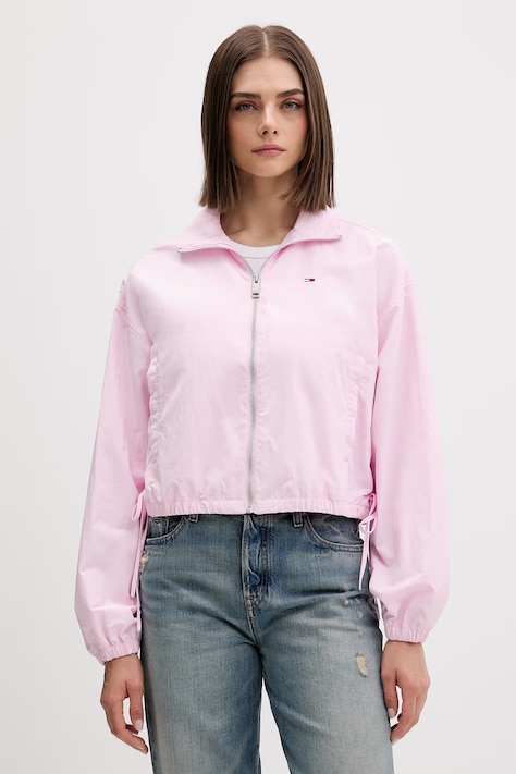Tommy Jeans kurtka przejściowa damska różowa DW0DW22325