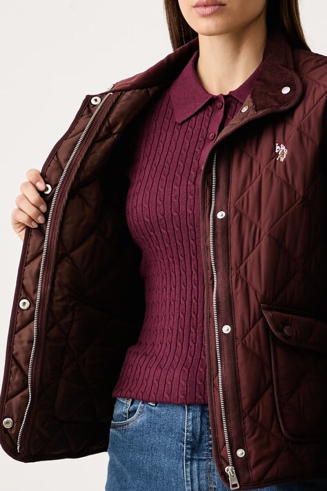 U.S. Polo Assn. демісезонна куртка жіноча QUILTED JACKET — фото 5