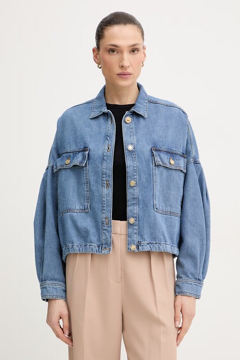 Sessun krótka kurtka damska jeansowa niebieska 26210055