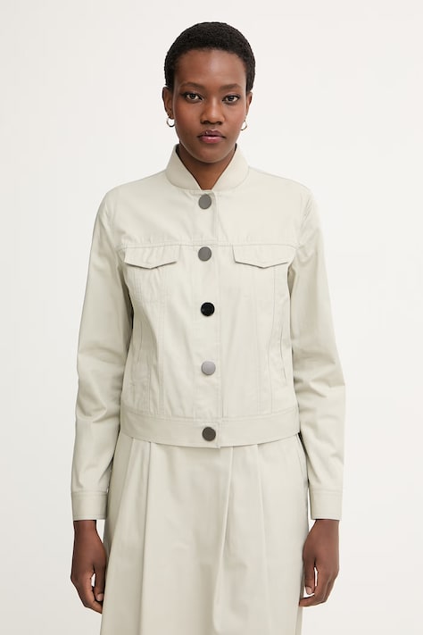 Armani Exchange prehodna jakna ženska bombažna bež XW002004 AF18863