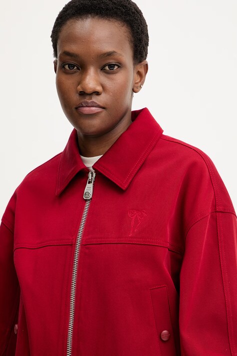 Miss Sixty kurtka kolor czerwony przejściowa oversize 6M1WJ08200