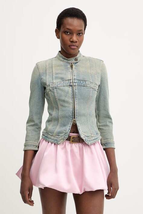 Rifľová bunda Miss Sixty modrá farba, prechodná, 6M1WJ46400