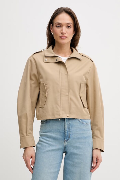 OUI krótka kurtka damska beżowa 96604