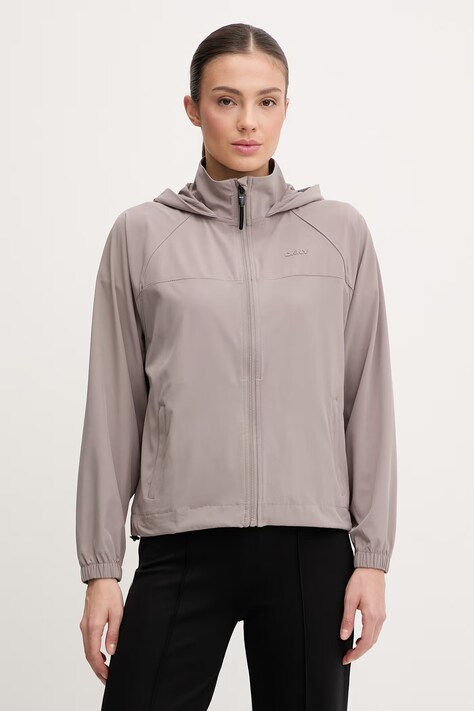 Dkny kurtka kolor szary przejściowa DP6J9600