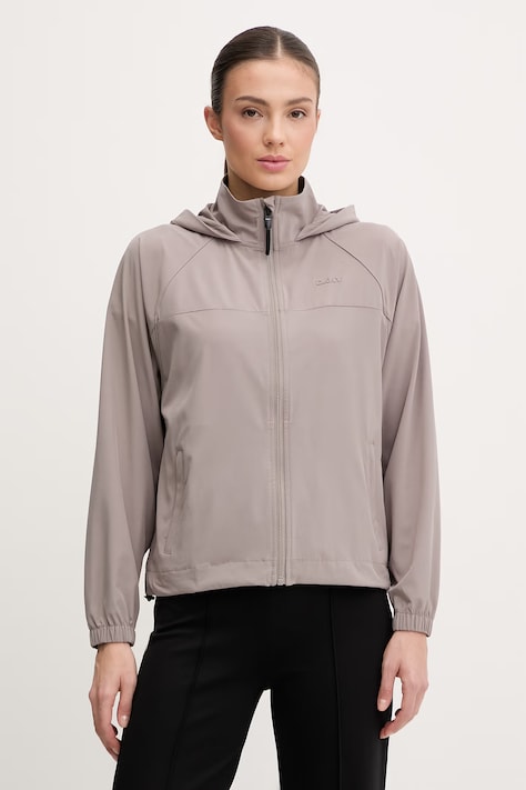 Dkny kurtka kolor szary przejściowa DP6J9600