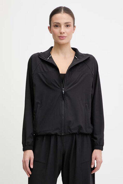 Dkny kurtka kolor czarny przejściowa DP6J9600