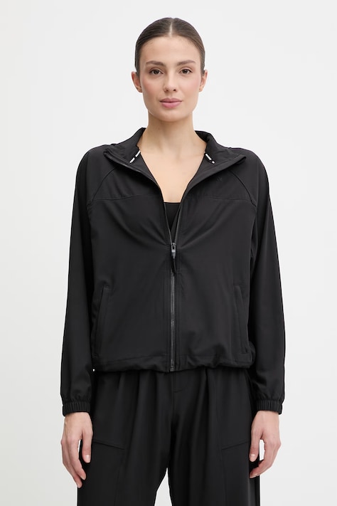 Dkny kurtka kolor czarny przejściowa DP6J9600