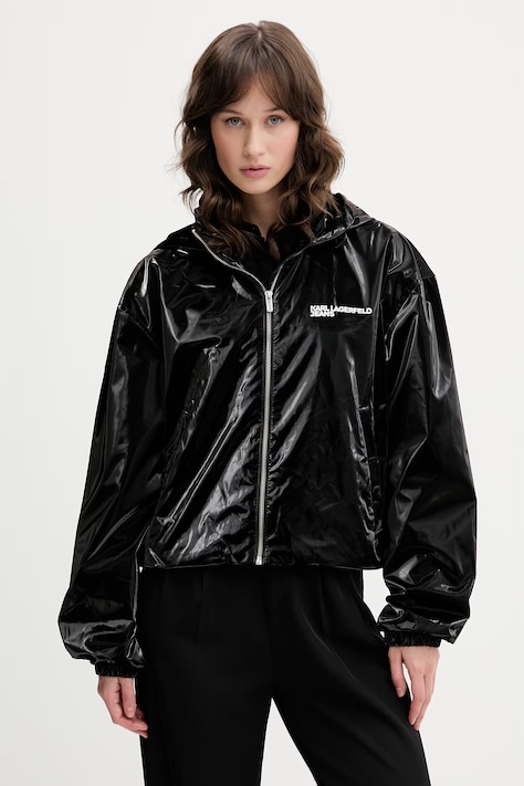 Karl Lagerfeld Jeans krótka kurtka damska czarna B2W15019